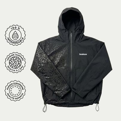 100 % imperméable, imprimé réactif à l’eau