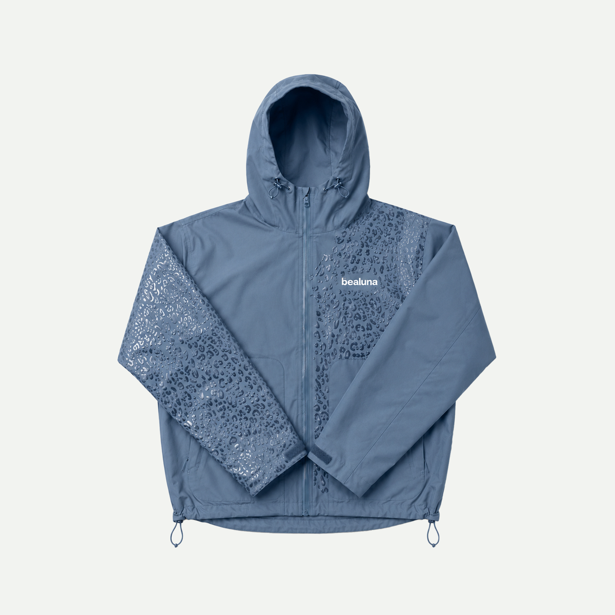 Veste de pluie guépard réactive à l'eau - Bleu