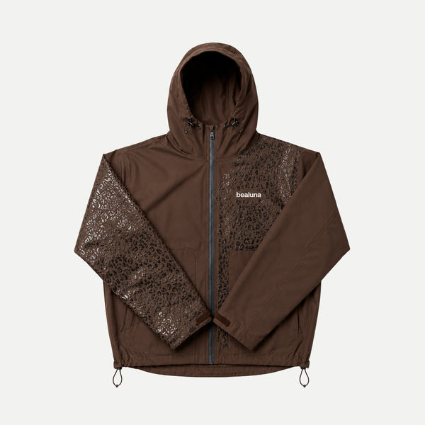 Veste de pluie guépard réactive à l'eau - Marron
